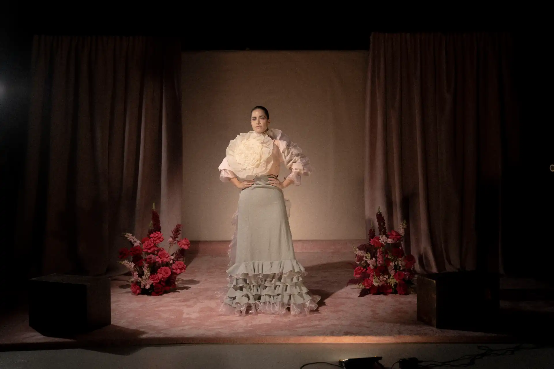 Rocio Manzur con los reflectores