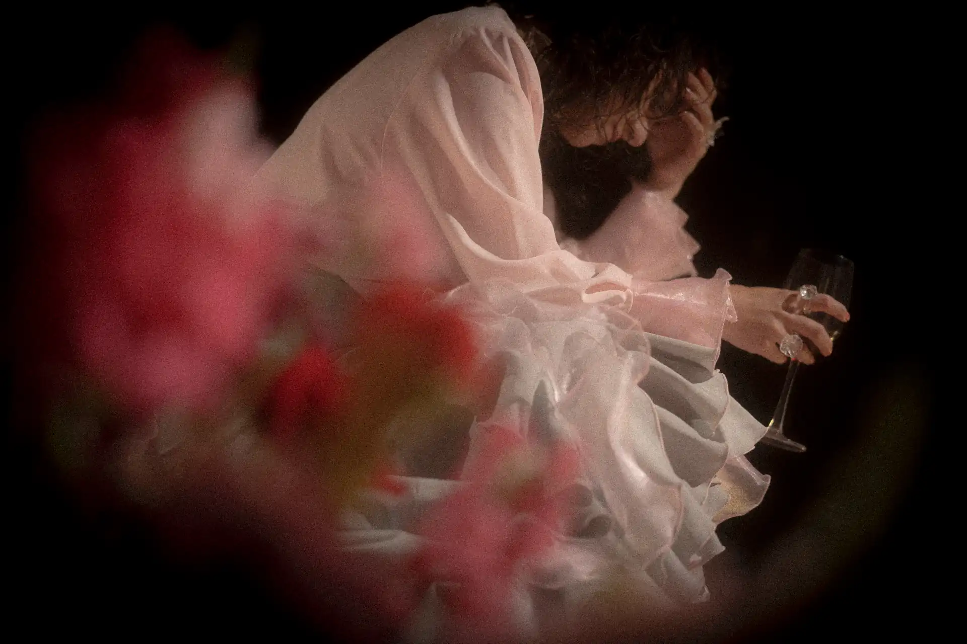 Rocio Manzur con los reflectores